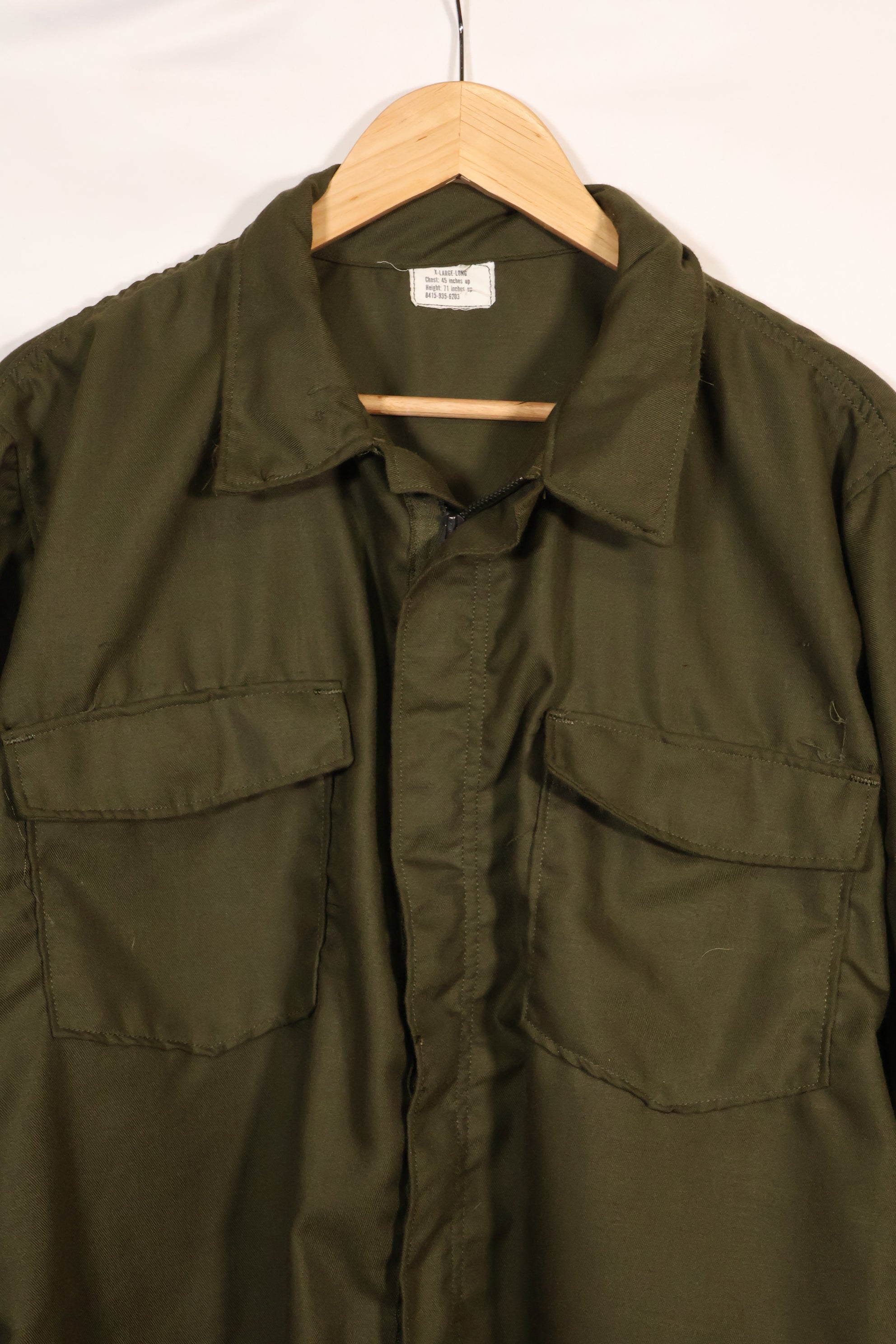 1971年契約　X-L-L　アメリカ軍　NOMEX シャツ　パイロット戦闘服　ほぼ未使用品