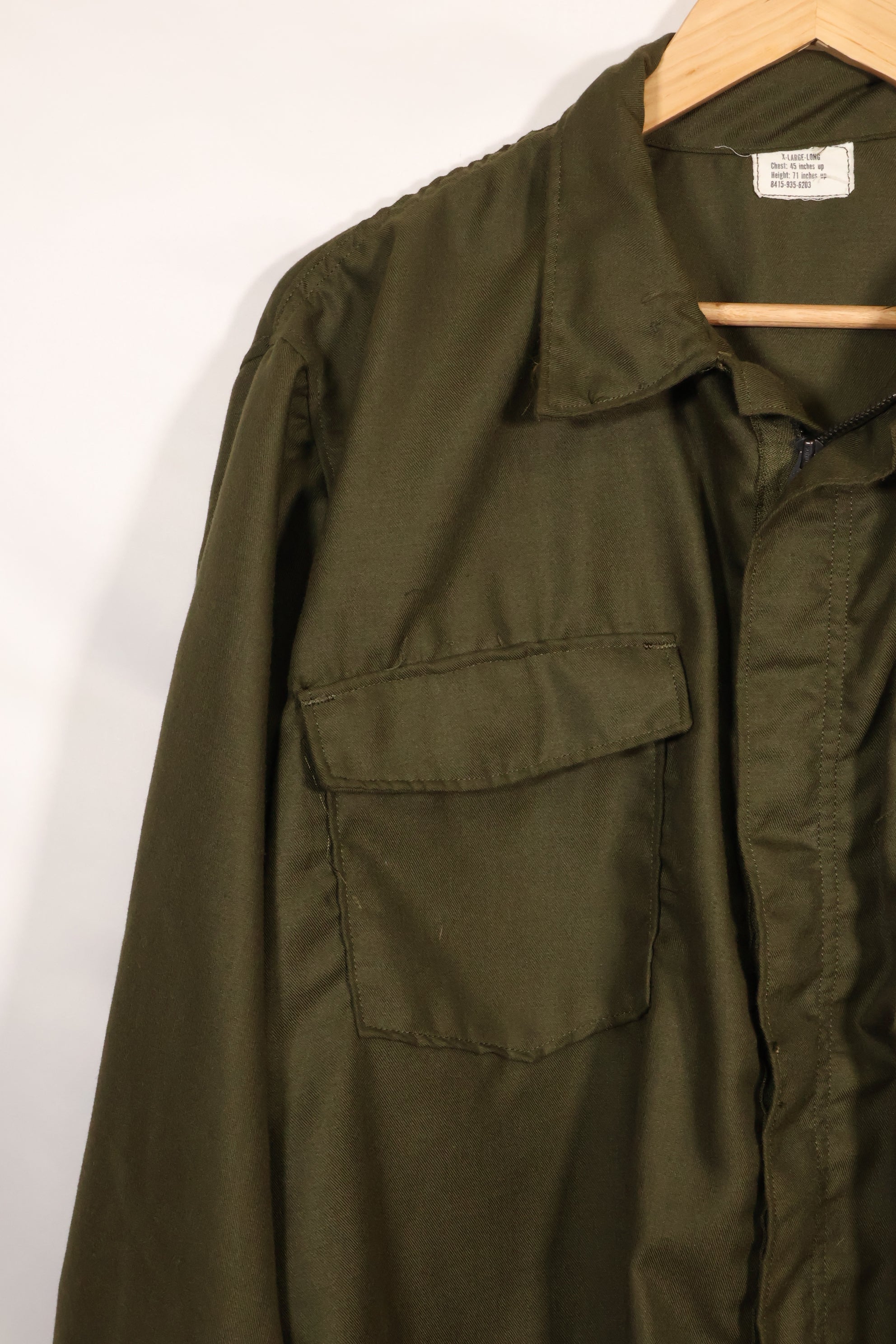 1971年契約　X-L-L　アメリカ軍　NOMEX シャツ　パイロット戦闘服　ほぼ未使用品