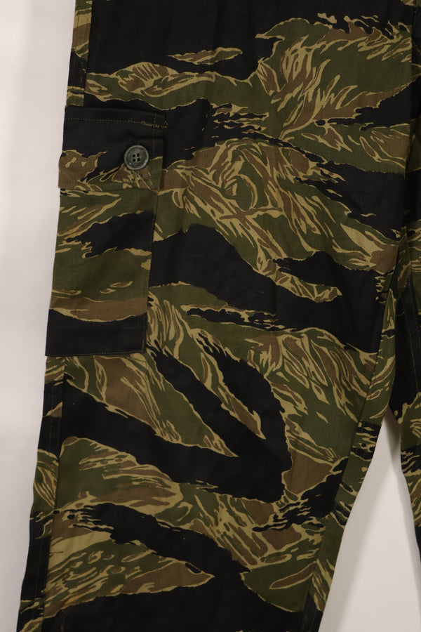 実物　デッドストック　沖縄タイガー　タイガーストライプ　USカットパンツ　US-S　沖縄検定印入