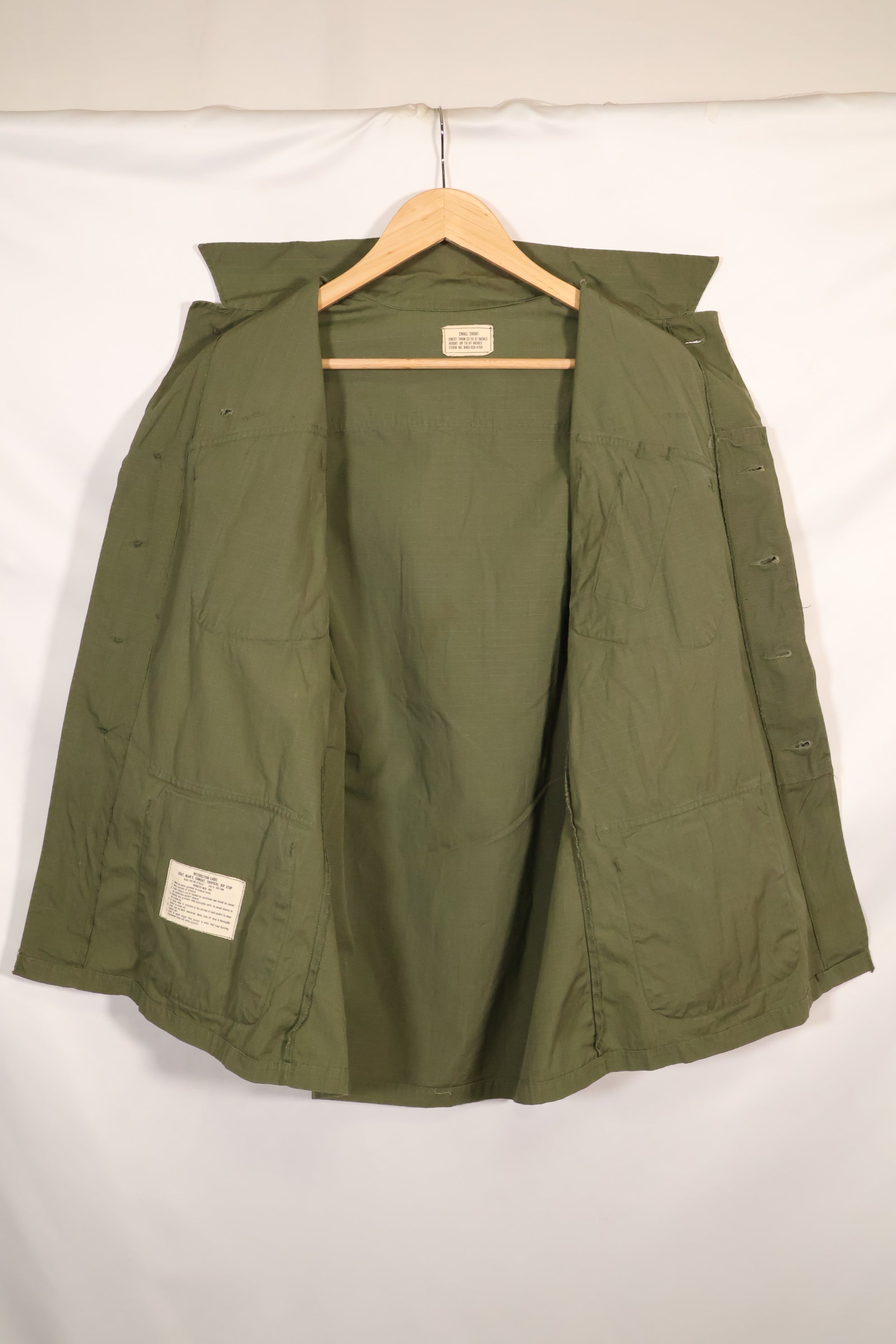1968 Contract S-S 4th Model Jungle Fatigue Jacket Used