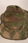 Authentic Fabric: Tiger Stripe, TO78, Silver Tiger Pattern, CISO Cut, Boonie Hat, Post-War, Used