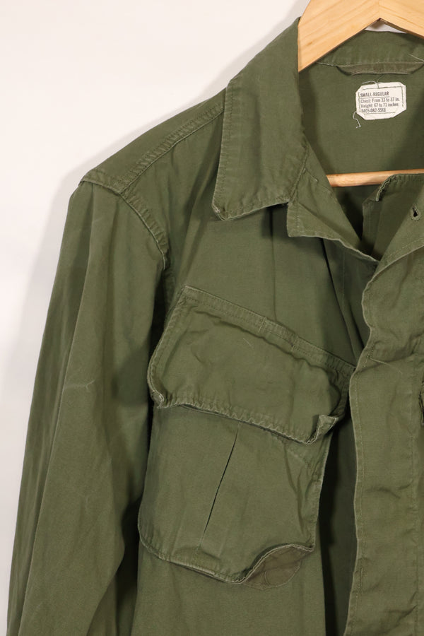 Circa 1966-67 S-R 2nd Model Jungle Fatigue Jacket without epaulettes, eclectic, used.
