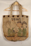 オーダーメイド品　WWII アメリカ海軍　ダッフルバッグ改造　スヌーピーモチーフ　LA Kitzfitz 製