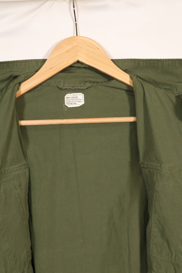 Circa 1966-67 S-R 2nd Model Jungle Fatigue Jacket without epaulettes, eclectic, used.