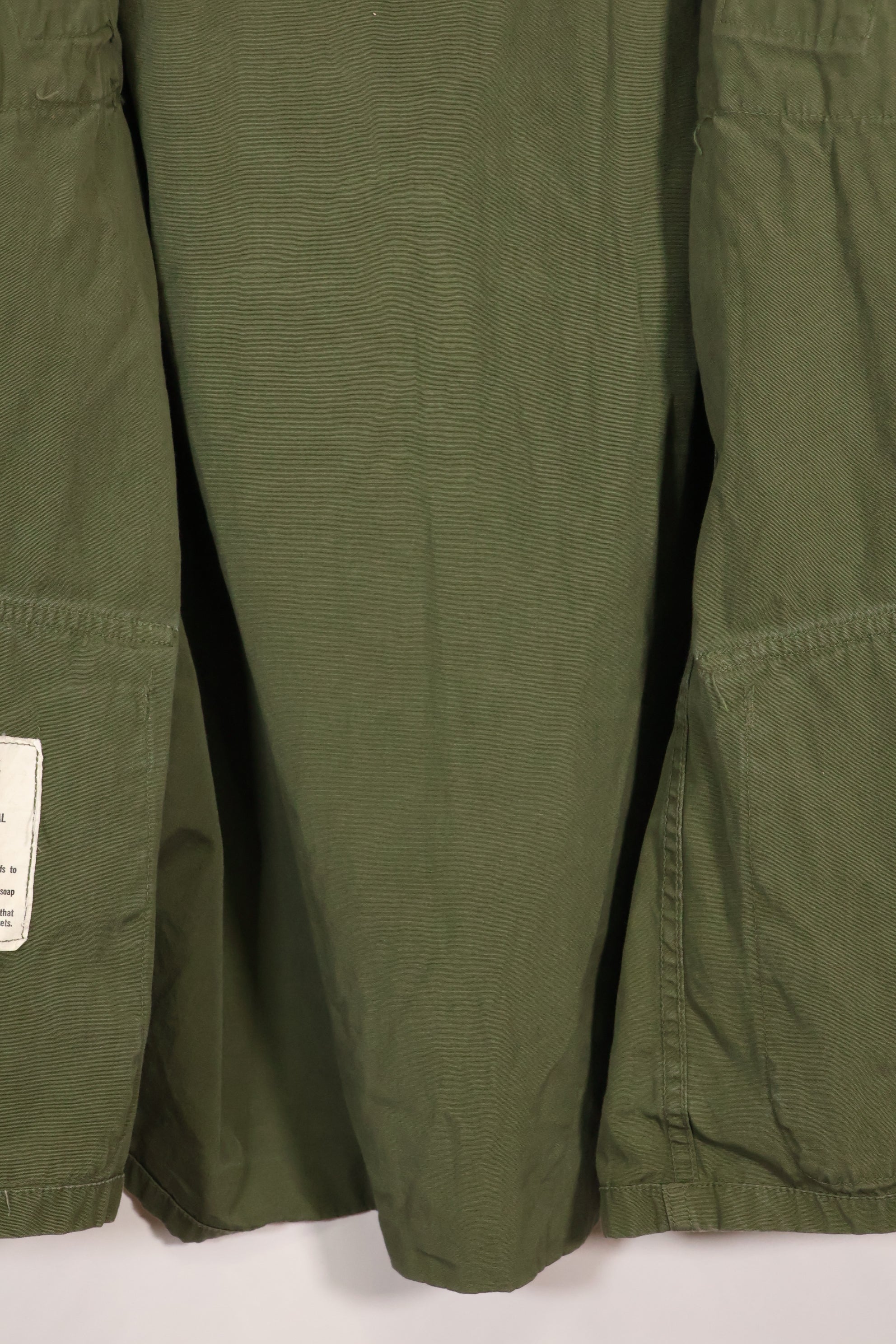 Circa 1966-67 S-R 2nd Model Jungle Fatigue Jacket without epaulettes, eclectic, used.