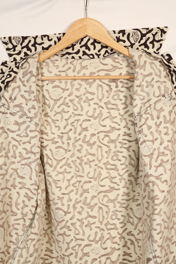 1980年代　韓国　学生用迷彩服　ハングル迷彩　シャツ　ほぼ未使用　A