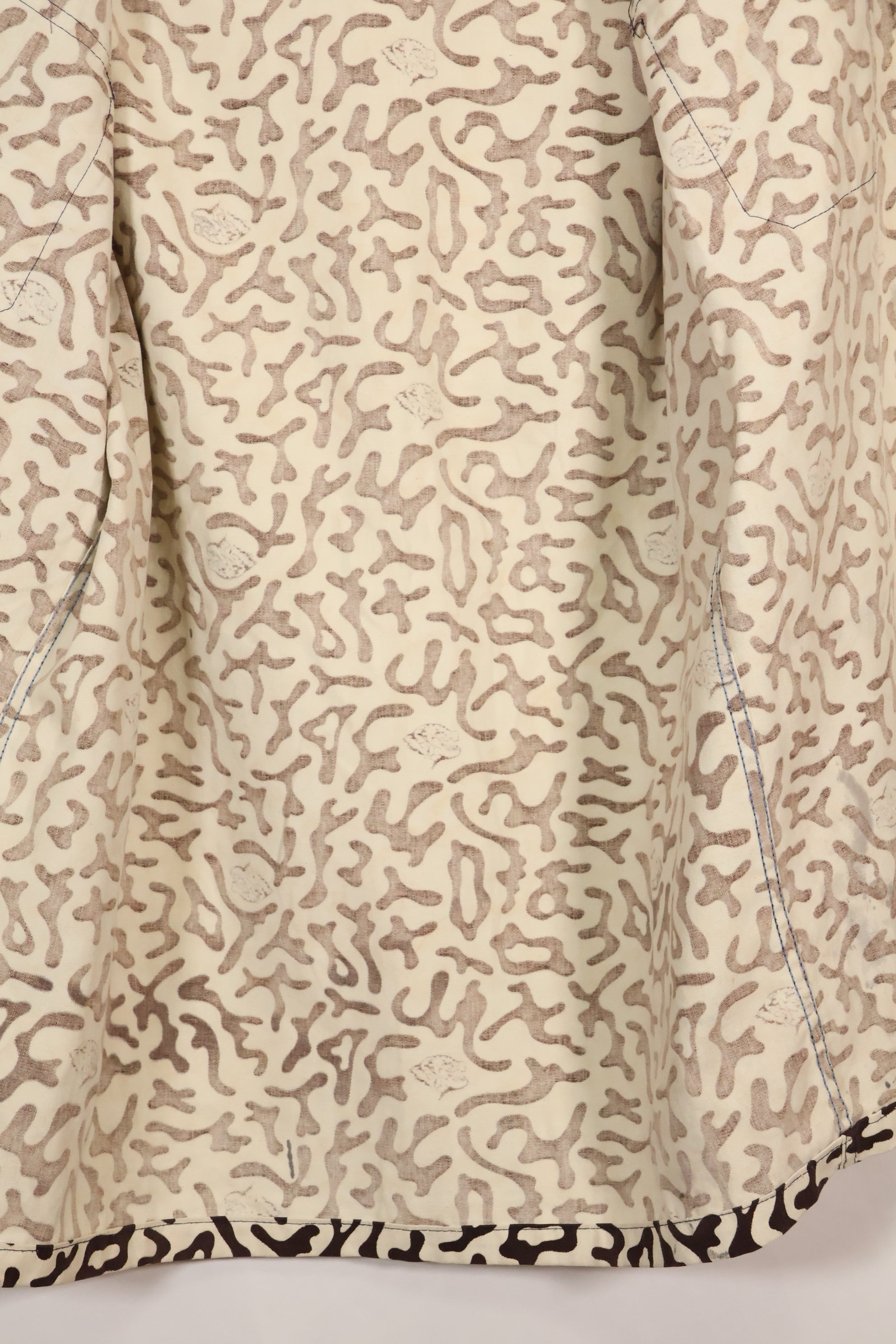 1980年代　韓国　学生用迷彩服　ハングル迷彩　シャツ　ほぼ未使用　A