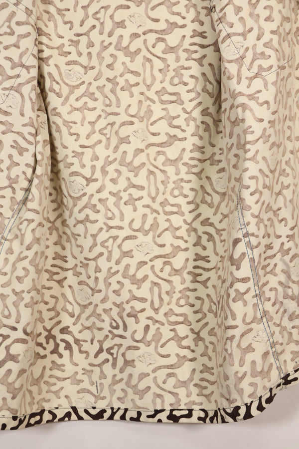 1980年代　韓国　学生用迷彩服　ハングル迷彩　シャツ　ほぼ未使用　A