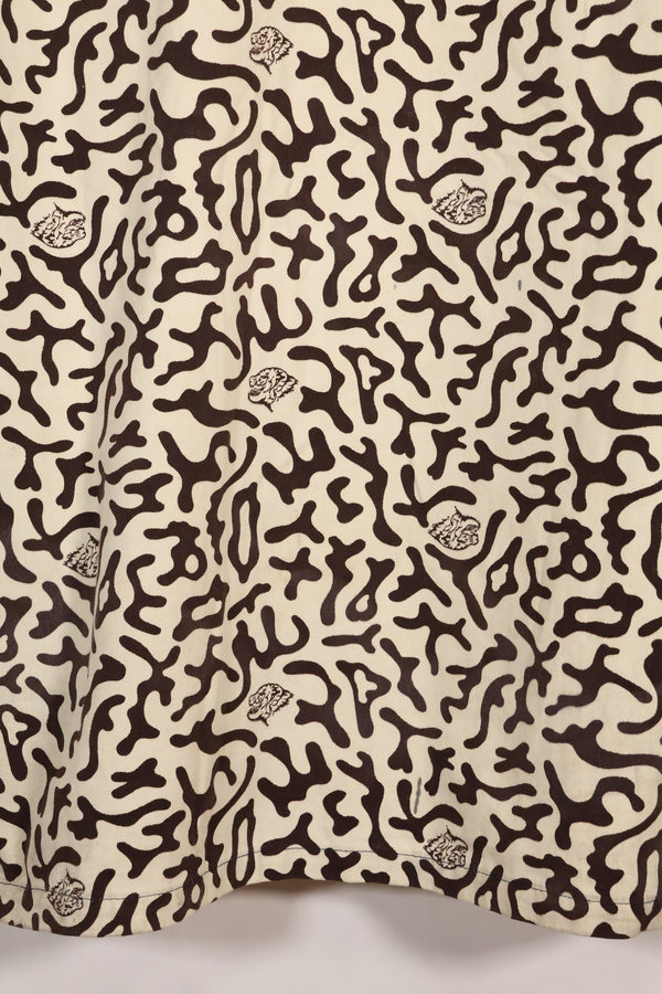 1980年代　韓国　学生用迷彩服　ハングル迷彩　シャツ　ほぼ未使用　A