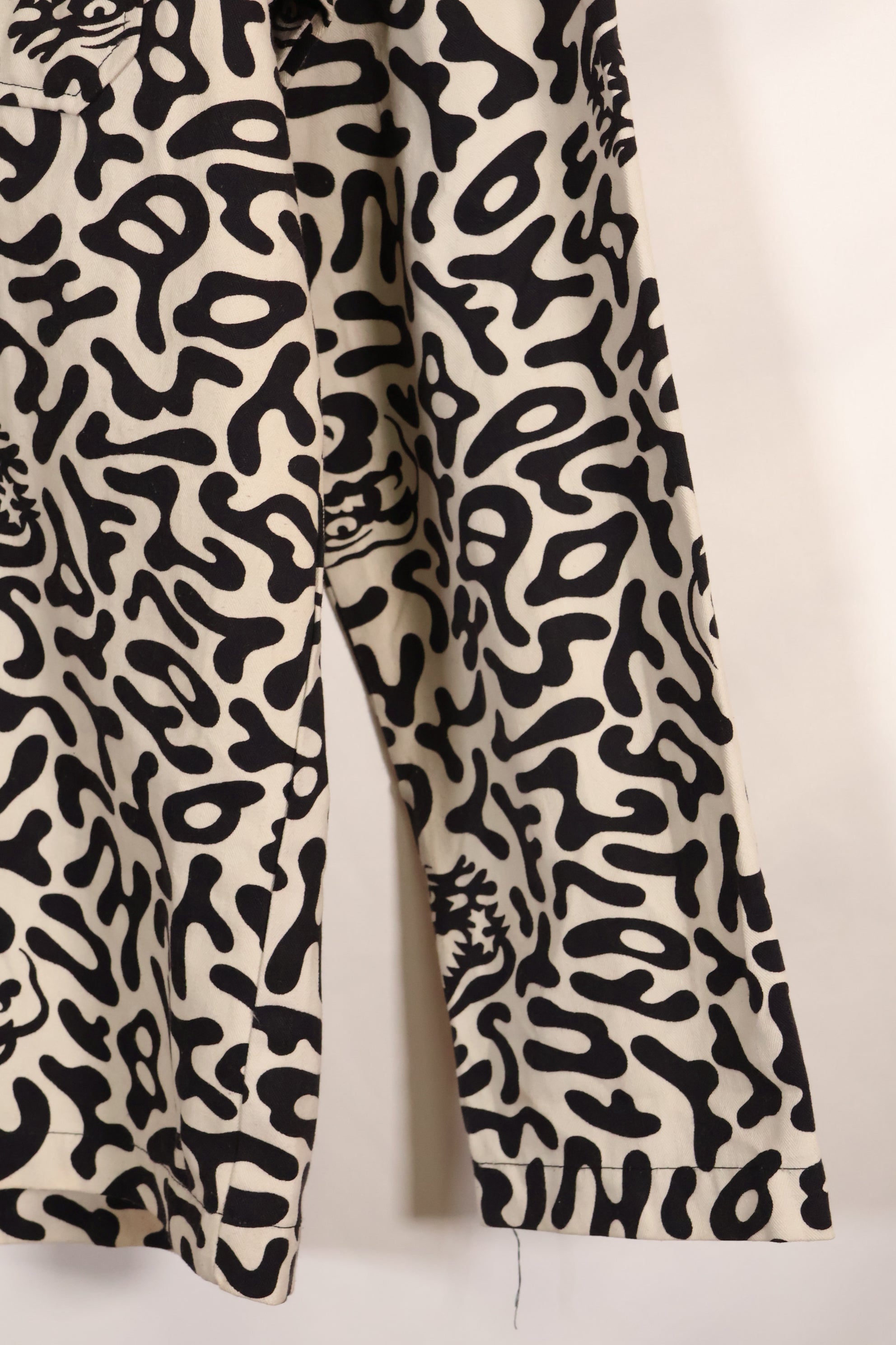 1980年代　韓国　学生用迷彩服　ハングル迷彩　シャツ　ほぼ未使用　B