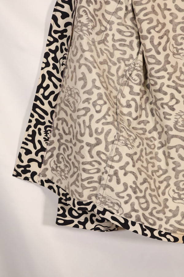 1980年代　韓国　学生用迷彩服　ハングル迷彩　シャツ　ほぼ未使用　B