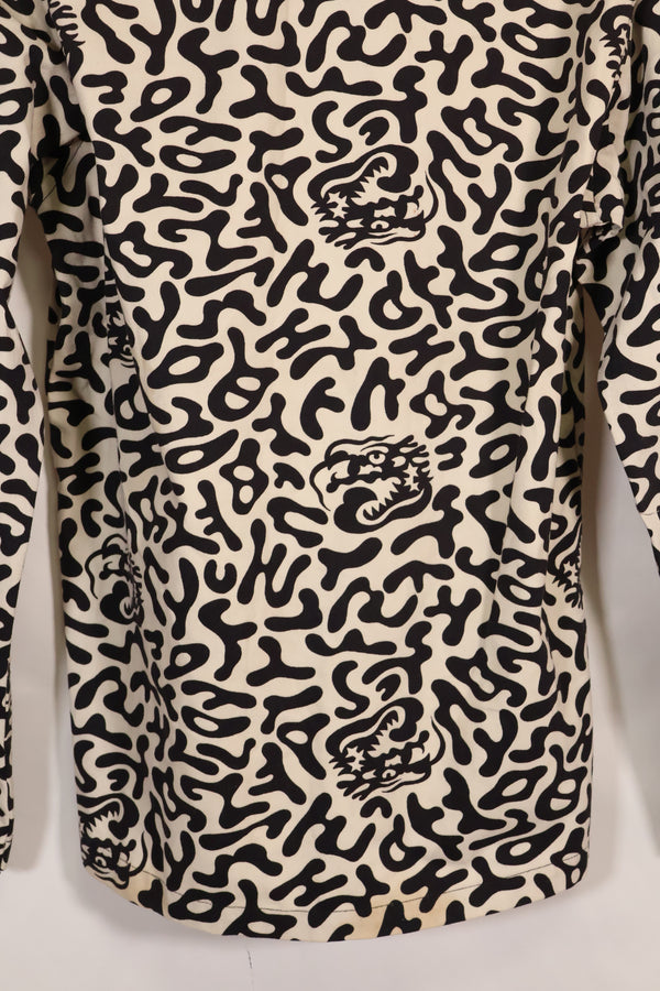 1980年代　韓国　学生用迷彩服　ハングル迷彩　シャツ　ほぼ未使用　B