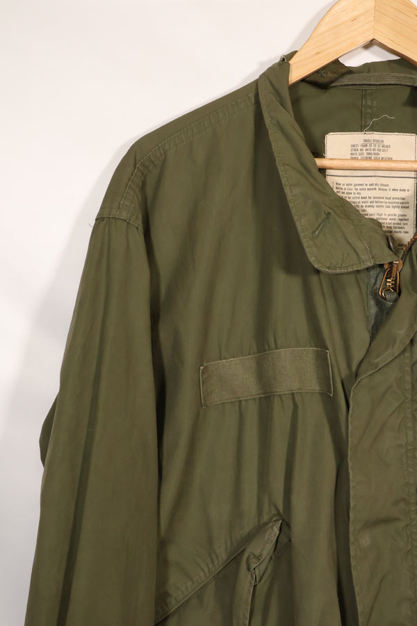 1977年契約　S-R　アメリカ軍　M65　フィールドパーカー　状態良い　中古品