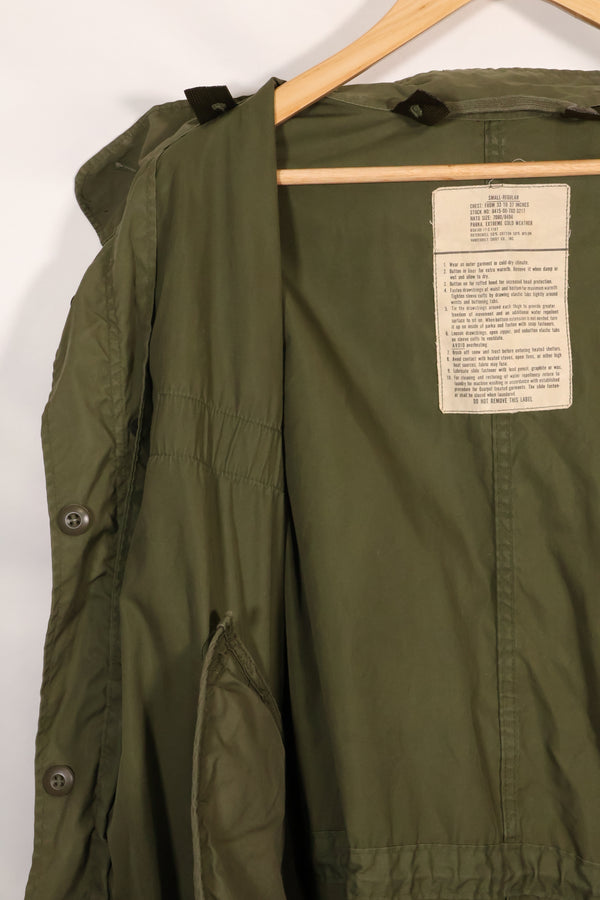 1977年契約　S-R　アメリカ軍　M65　フィールドパーカー　状態良い　中古品