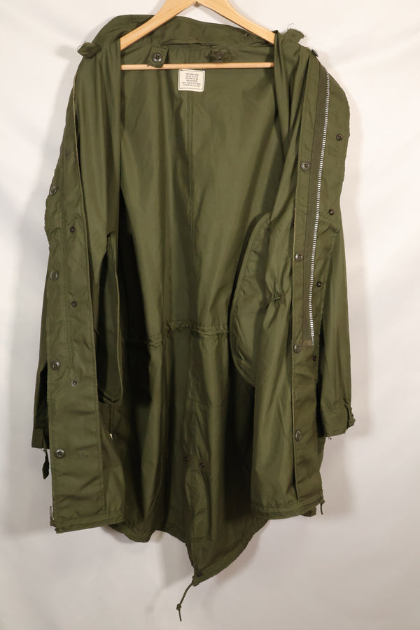 1970年契約　M-R　デッドストック　アメリカ軍　M65　フィールドパーカー　アルミジッパー　長期保管品