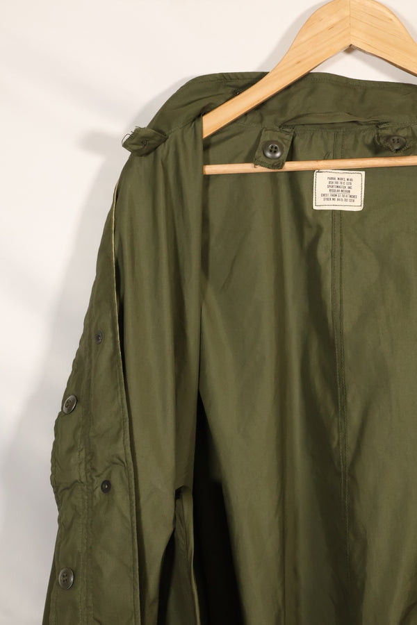 1970年契約　M-R　デッドストック　アメリカ軍　M65　フィールドパーカー　アルミジッパー　長期保管品