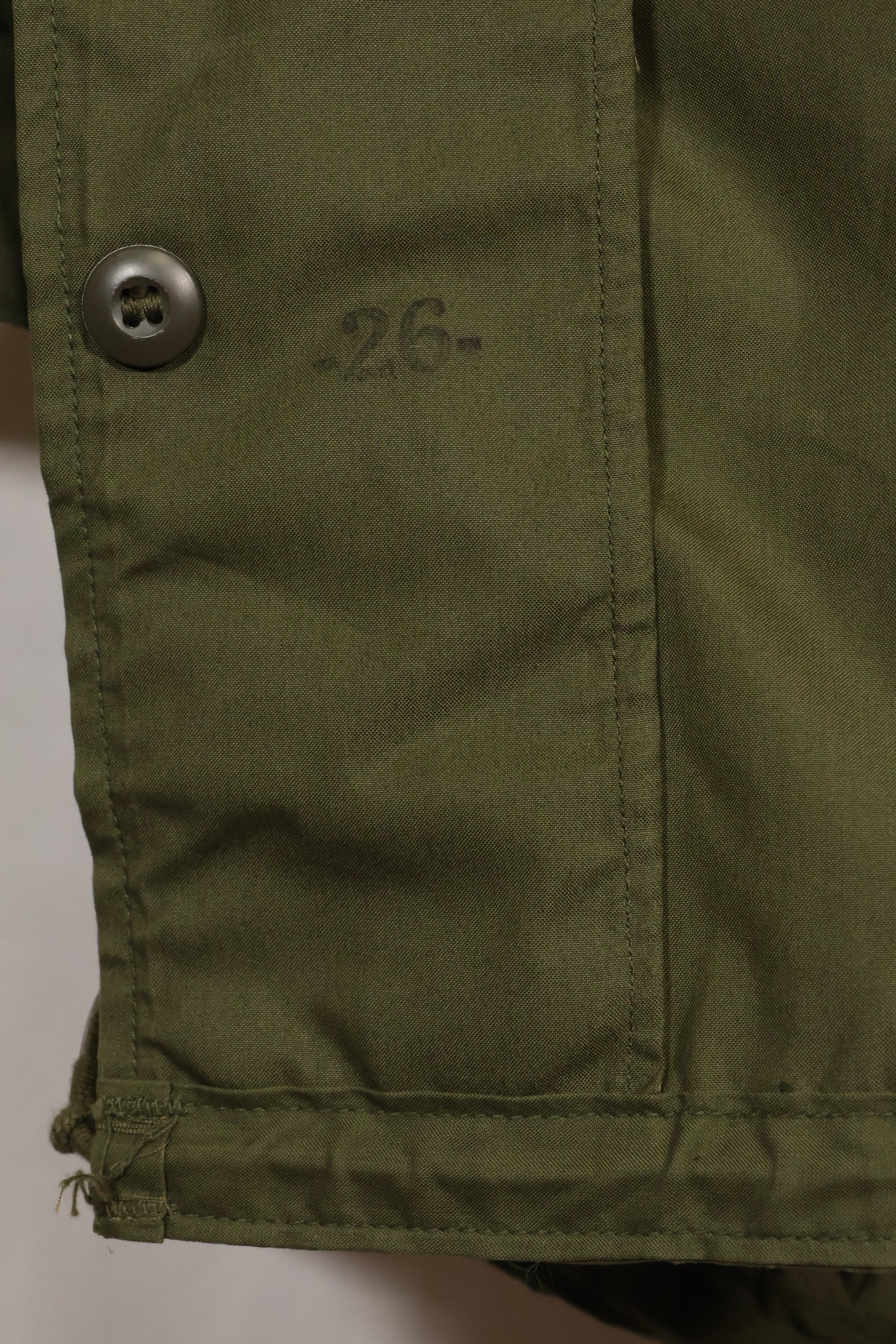 1970年契約　M-R　デッドストック　アメリカ軍　M65　フィールドパーカー　アルミジッパー　長期保管品