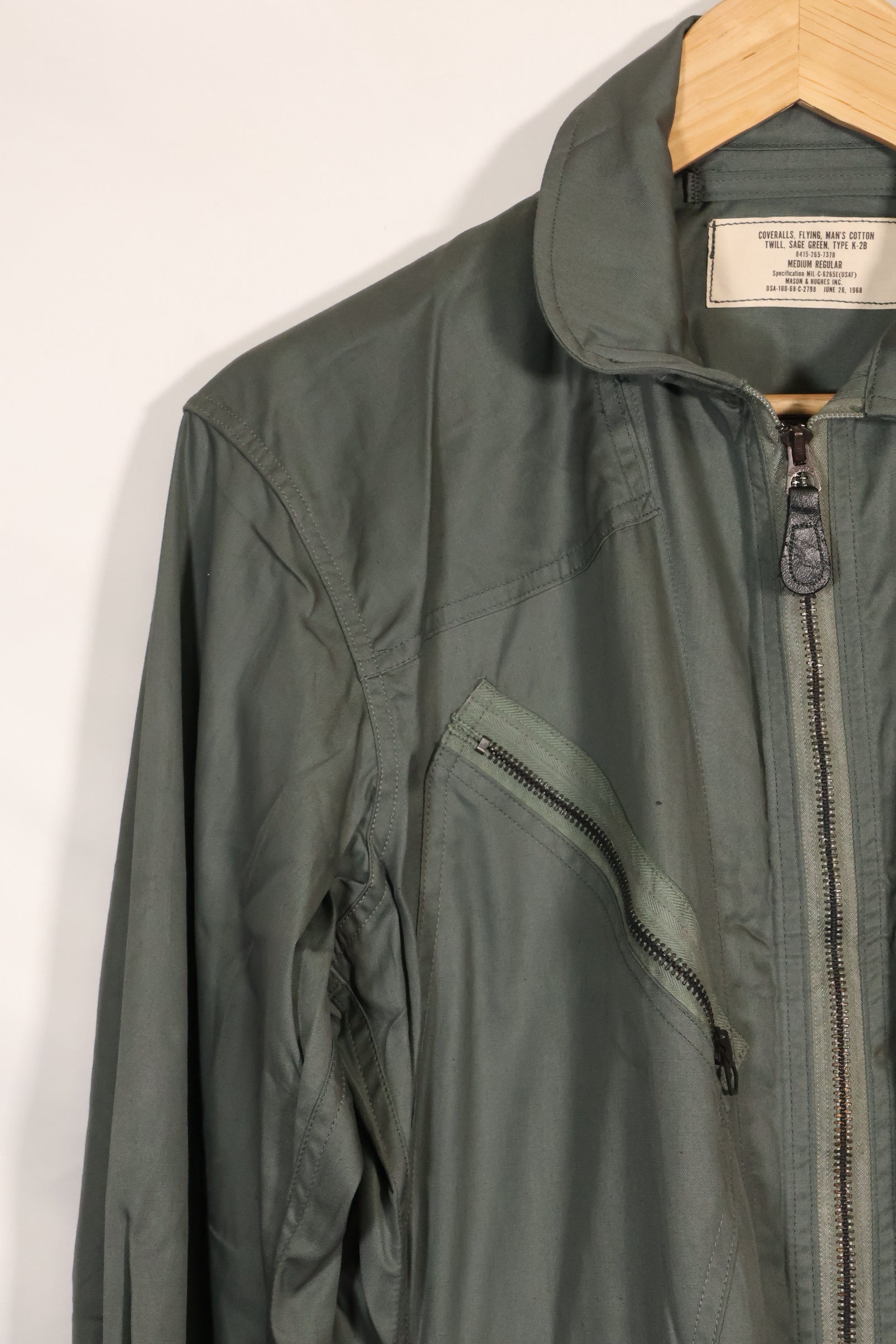 1968年契約　デッドストック　アメリカ空軍　USAF　K2-B　フライトスーツ　カバーオール