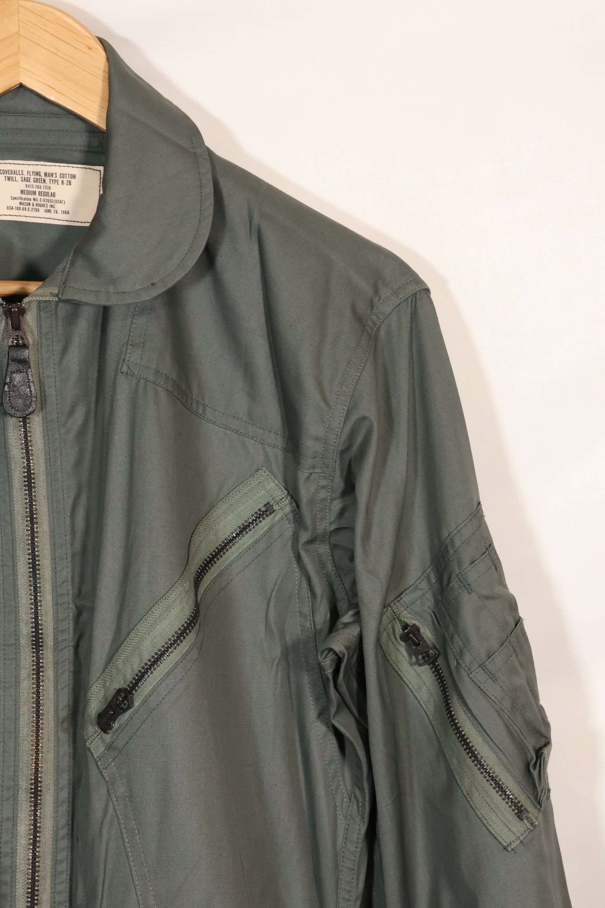 1968年契約　デッドストック　アメリカ空軍　USAF　K2-B　フライトスーツ　カバーオール