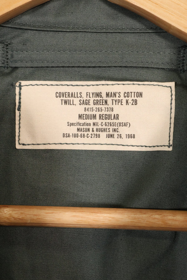1968年契約　デッドストック　アメリカ空軍　USAF　K2-B　フライトスーツ　カバーオール