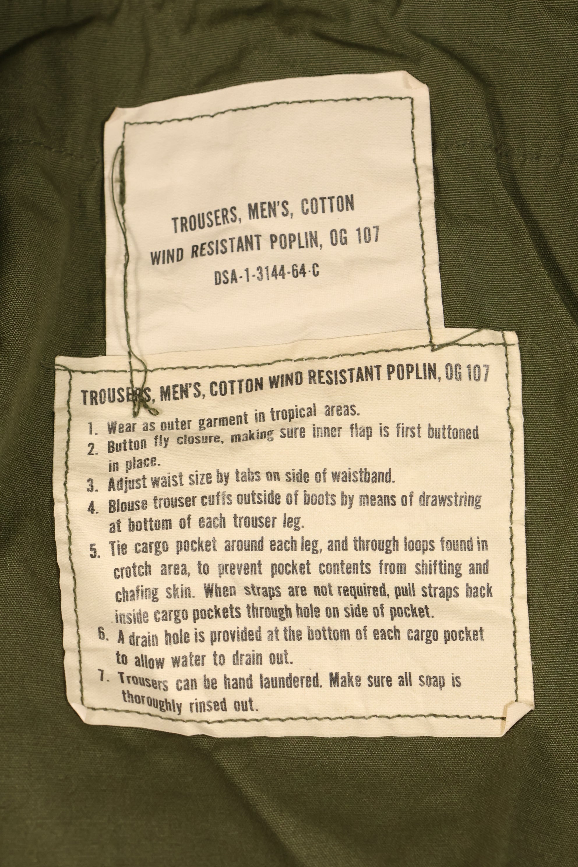 1964 Contract M-L 1st Model Jungle Fatigue Jacket, Virtually Unused　