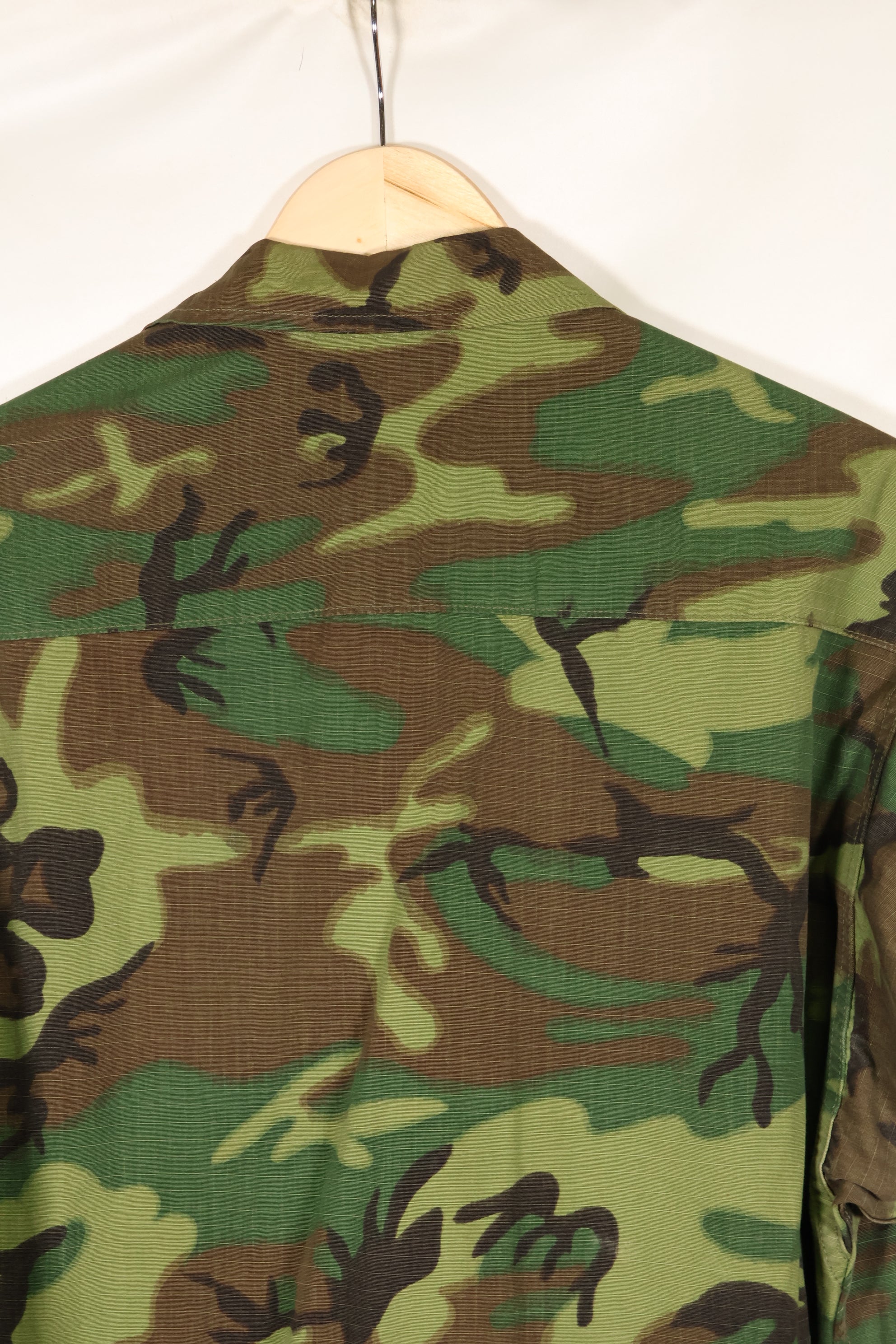1969年契約　M-R　リップストップ　ERDL迷彩　ジャングルファティーグ　ジャケット　状態良い　中古品