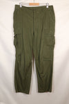 1967 Contract L-L 3rd Model Jungle Fatigue Pants with hem up, used.