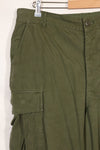 1967 Contract L-L 3rd Model Jungle Fatigue Pants with hem up, used.