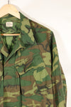 1969年契約　M-S　リップストップ　ERDL迷彩　ジャングルファティーグ　ジャケット　褪色あり　中古品