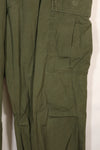 1967 Contract L-L 3rd Model Jungle Fatigue Pants with hem up, used.