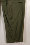 1967 Contract L-L 3rd Model Jungle Fatigue Pants with hem up, used.
