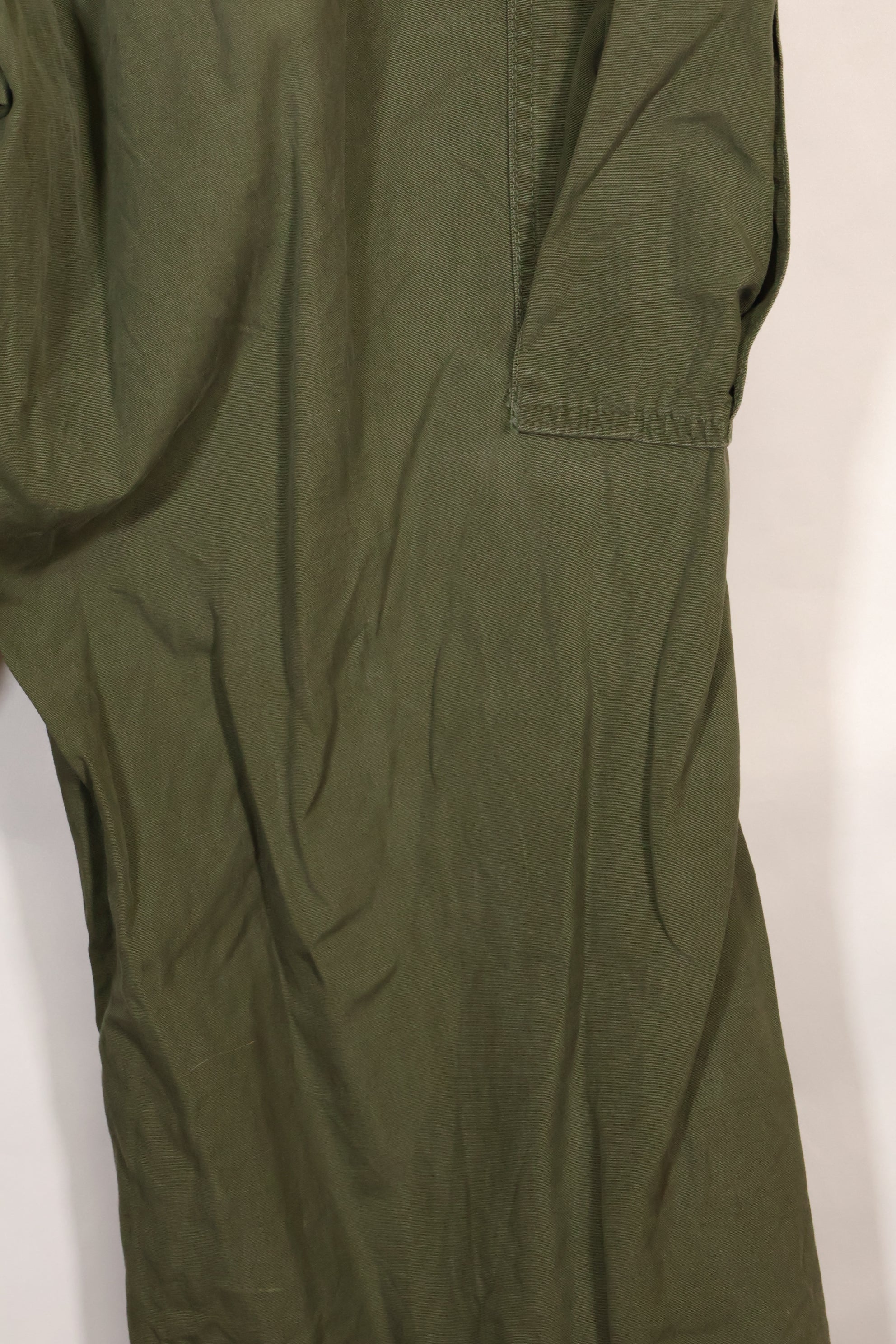 1967 Contract L-L 3rd Model Jungle Fatigue Pants with hem up, used.