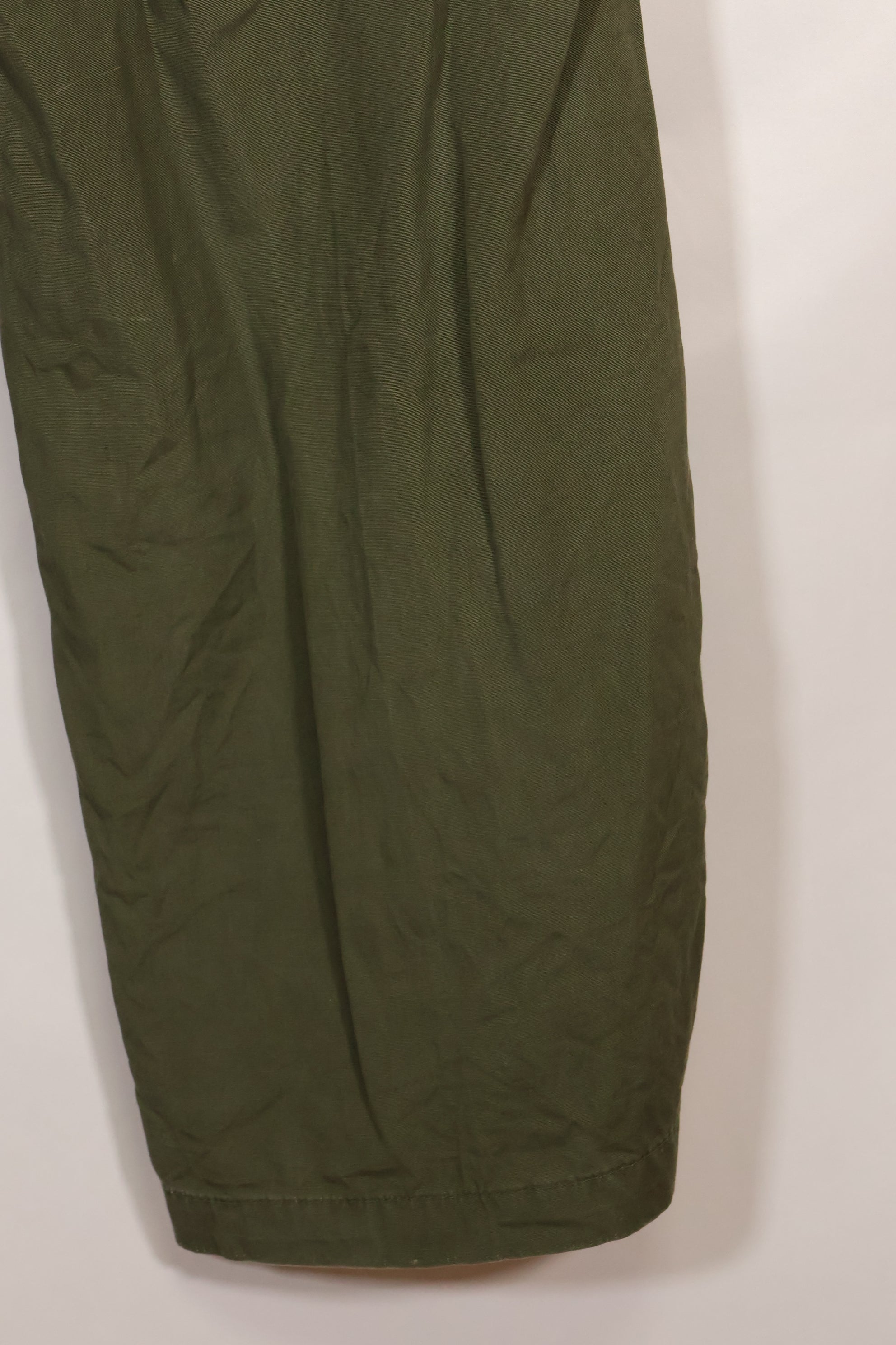 1967 Contract L-L 3rd Model Jungle Fatigue Pants with hem up, used.