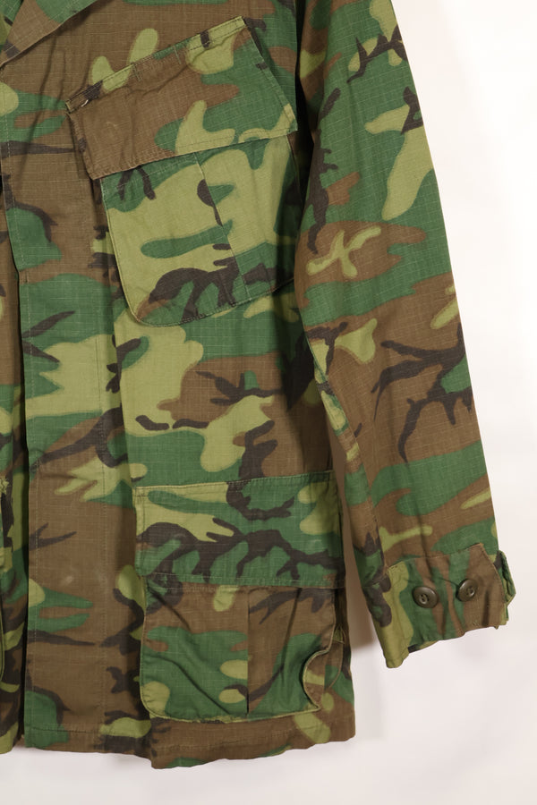 1969年契約　M-S　リップストップ　ERDL迷彩　ジャングルファティーグ　ジャケット　褪色あり　中古品  B