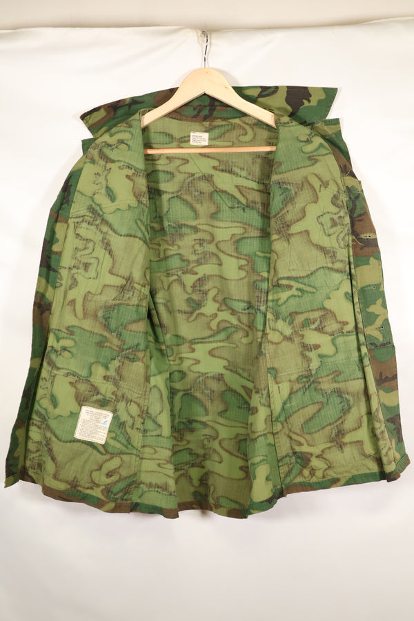 1969年契約　M-S　リップストップ　ERDL迷彩　ジャングルファティーグ　ジャケット　褪色あり　中古品  B