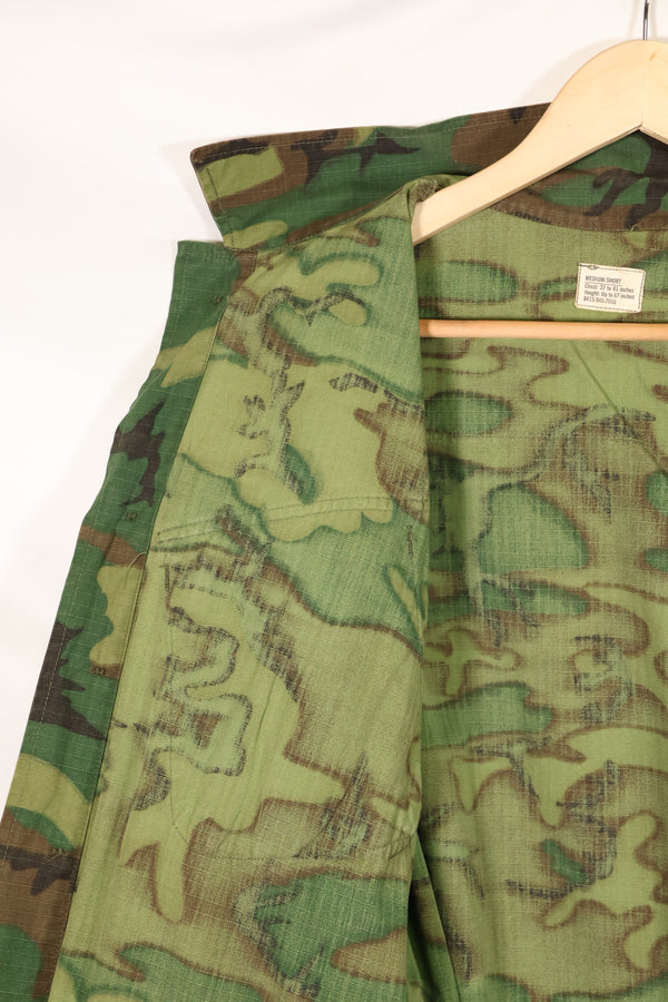 1969年契約　M-S　リップストップ　ERDL迷彩　ジャングルファティーグ　ジャケット　褪色あり　中古品  B