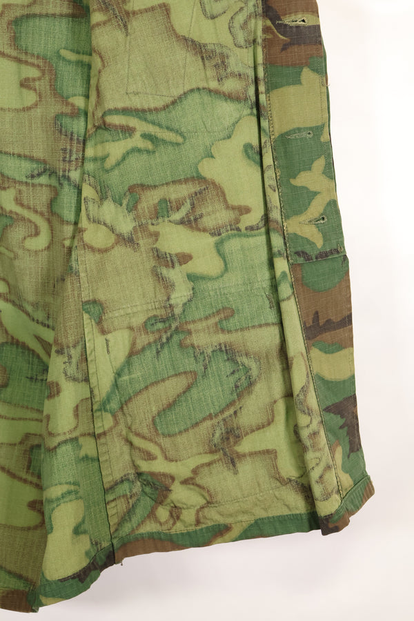 1969年契約　M-S　リップストップ　ERDL迷彩　ジャングルファティーグ　ジャケット　褪色あり　中古品  B