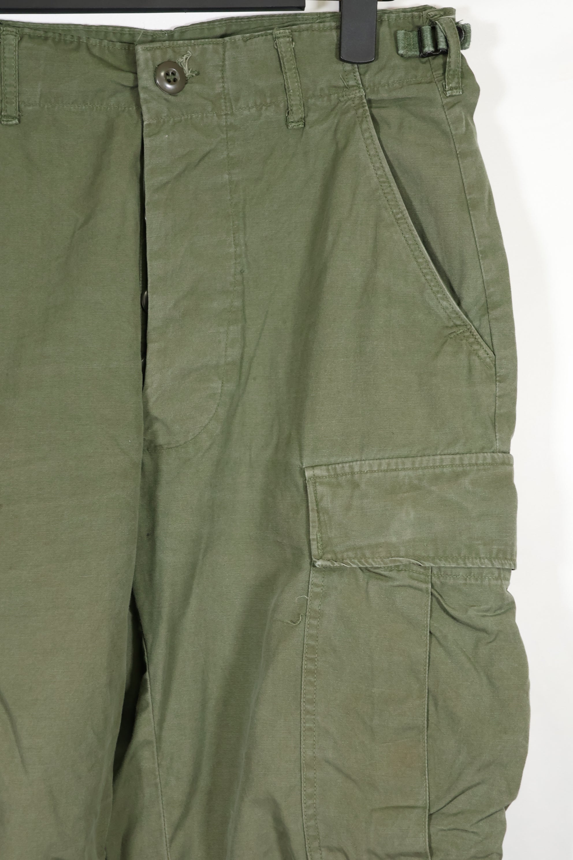 実物　ノンリップストップ生地　1967年製　3rd Model ジャングルファティーグ　パンツ　SMALL-REGULAR　中古品