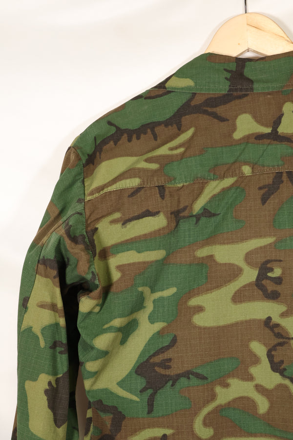 1969年契約　M-S　リップストップ　ERDL迷彩　ジャングルファティーグ　ジャケット　褪色あり　中古品  B