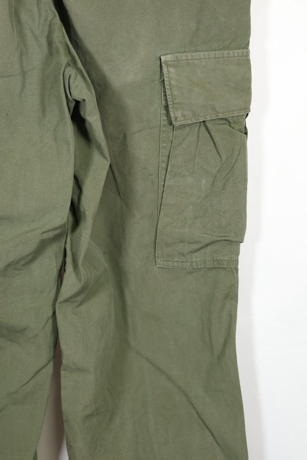 実物　ノンリップストップ生地　1967年製　3rd Model ジャングルファティーグ　パンツ　SMALL-REGULAR　中古品