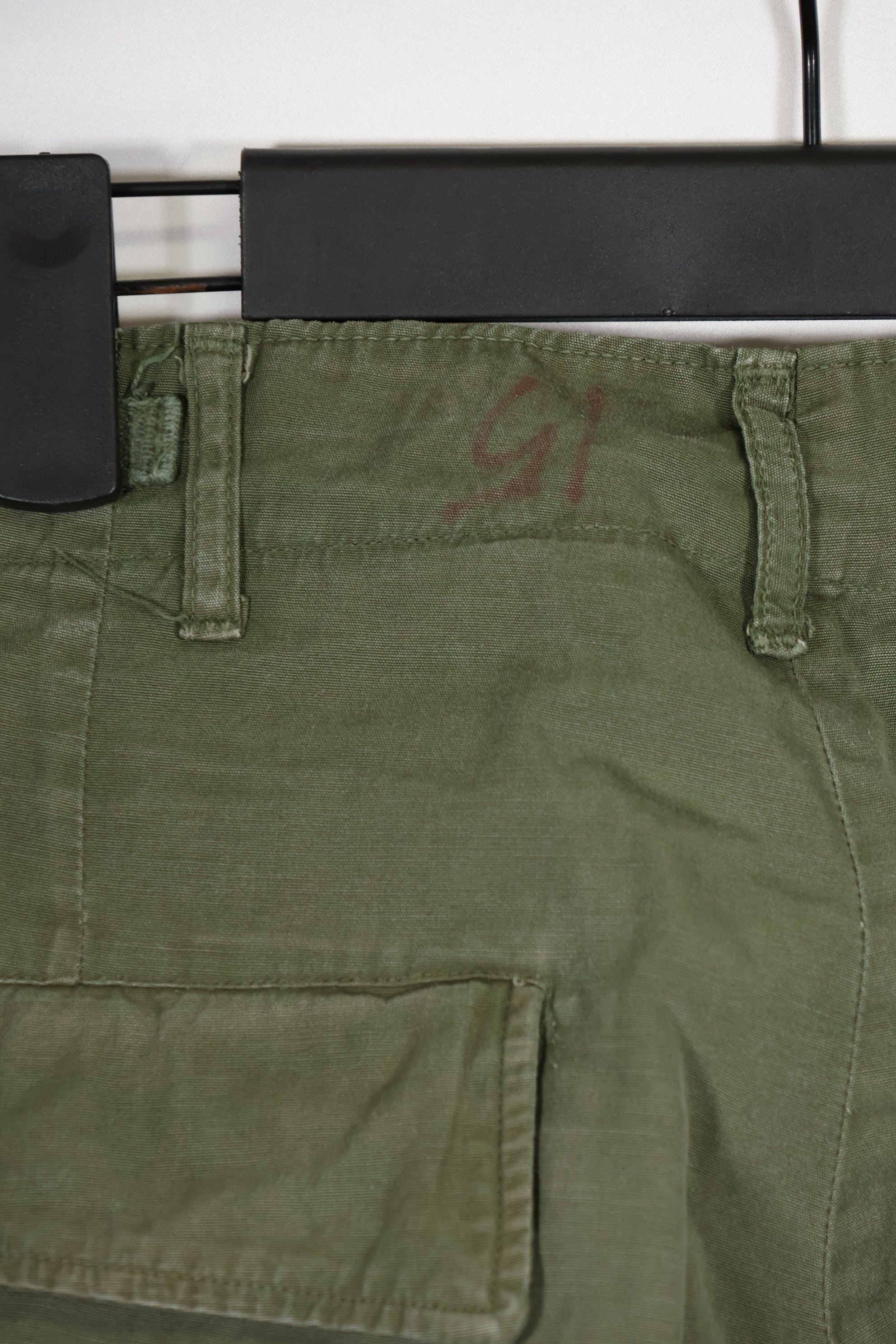 実物　ノンリップストップ生地　1967年製　3rd Model ジャングルファティーグ　パンツ　SMALL-REGULAR　中古品