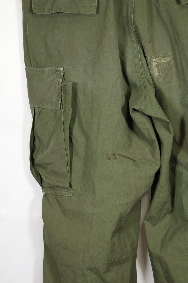 実物　ノンリップストップ生地　3rd Model ジャングルファティーグ　パンツ　MEDIUM-REGULAR　中古品
