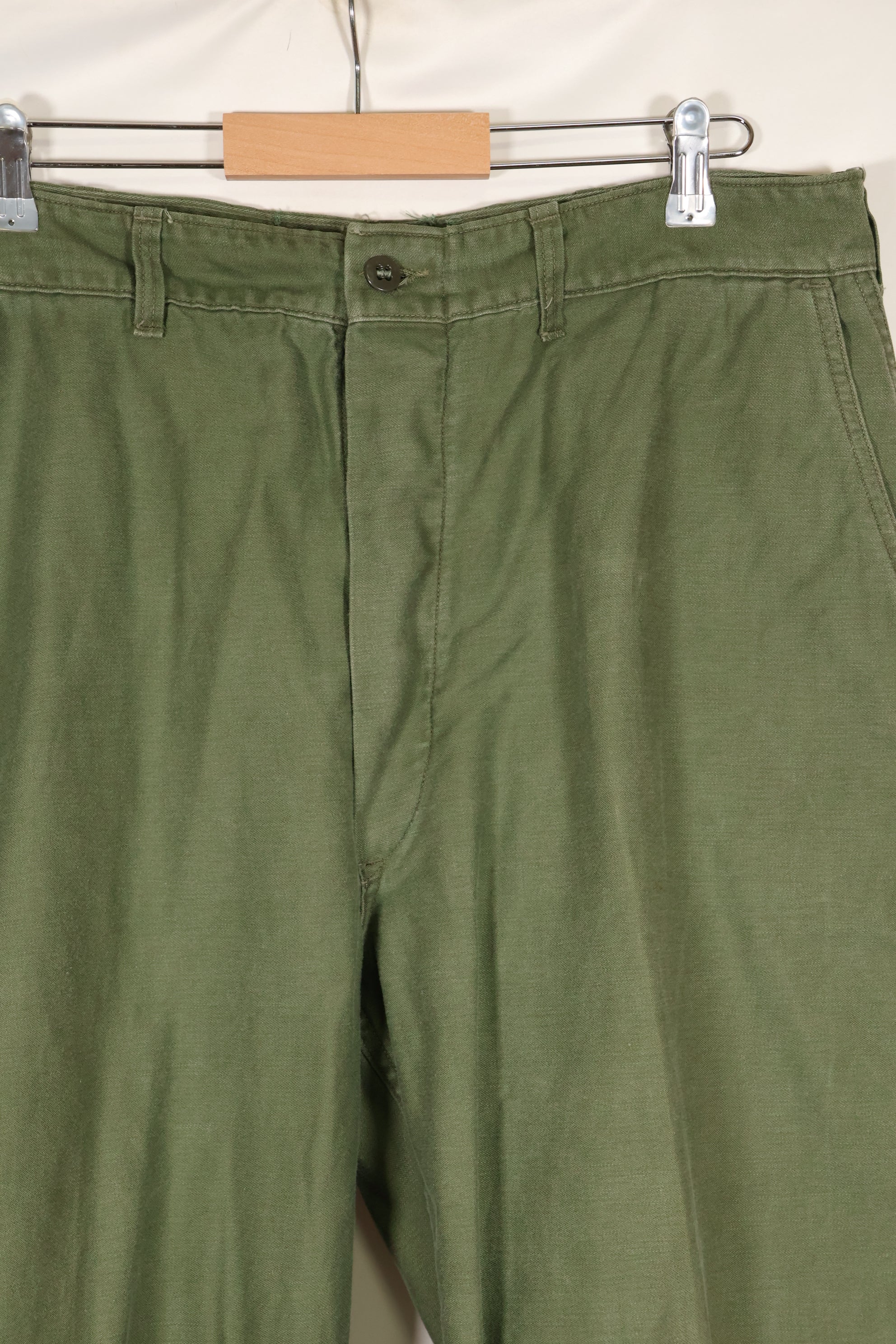 1960s lot, estimated 36 approx USMC P-56 utility pants, used.