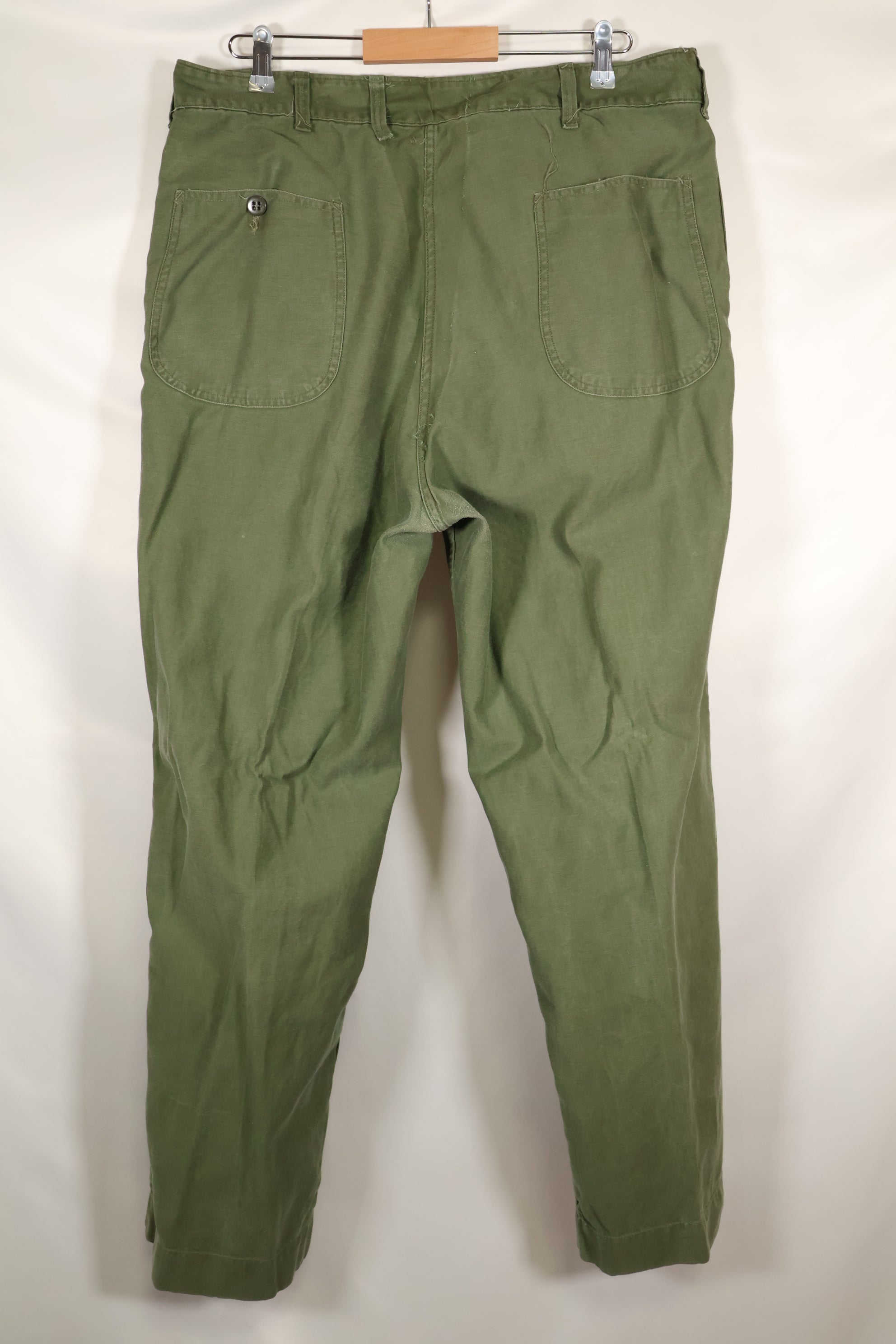 1960s lot, estimated 36 approx USMC P-56 utility pants, used.
