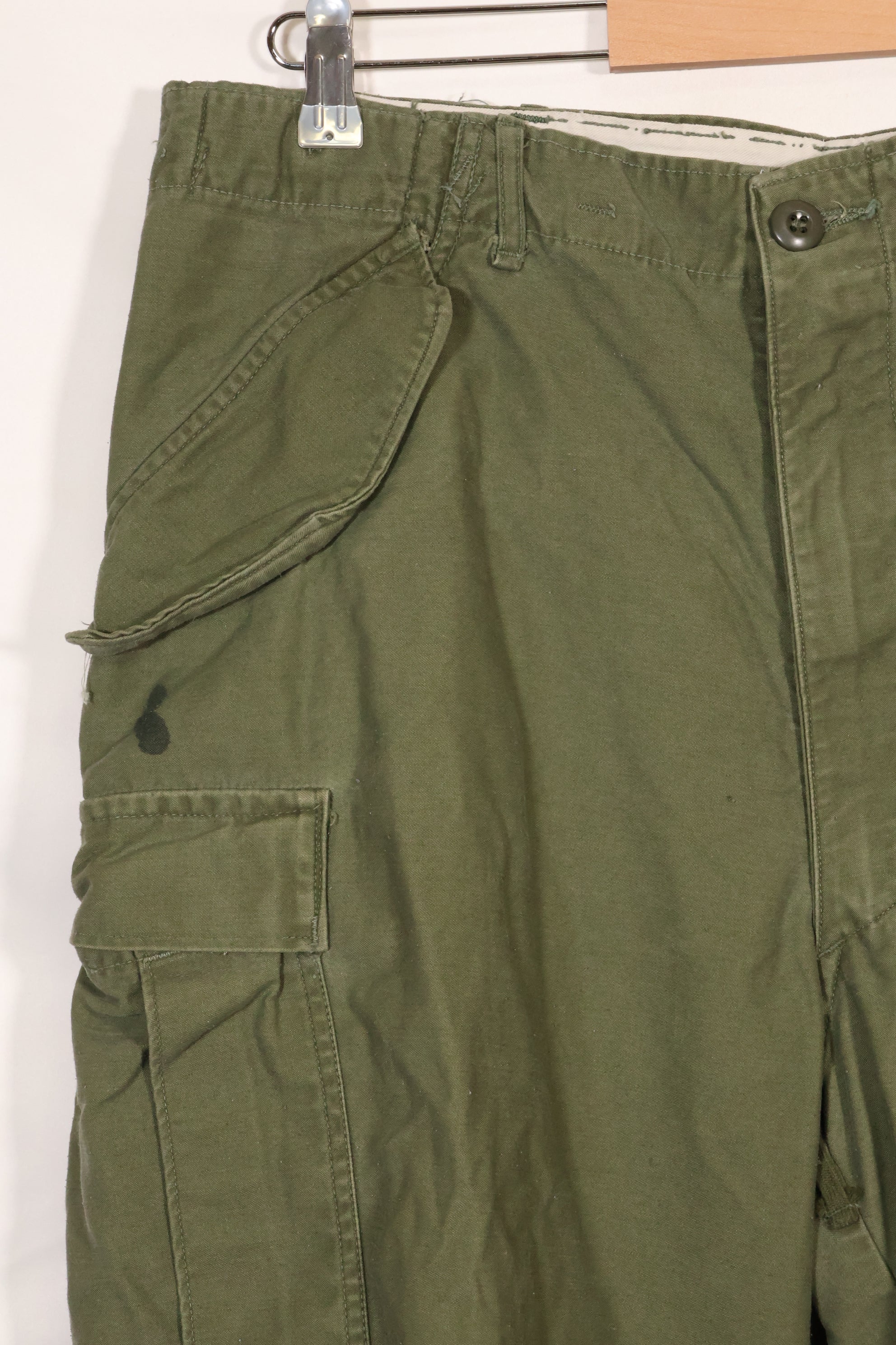 1960年代〜70年代　推定 M-R　アメリカ軍　M65 コットン製　フィールドパンツ　　中古品