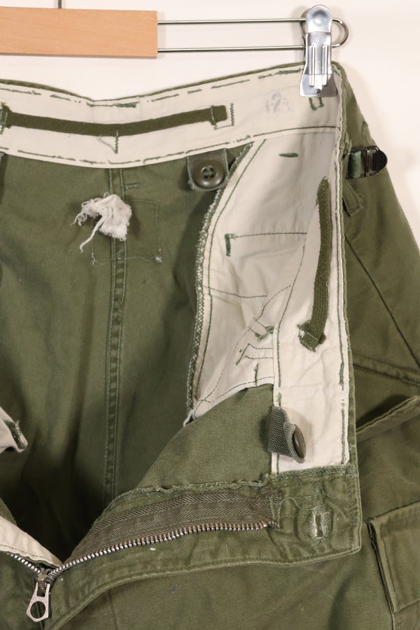 1960年代〜70年代　推定 M-R　アメリカ軍　M65 コットン製　フィールドパンツ　　中古品