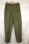 1968 Contract 32x31 US Army OG-107 Utility Pants Baker Pants Used