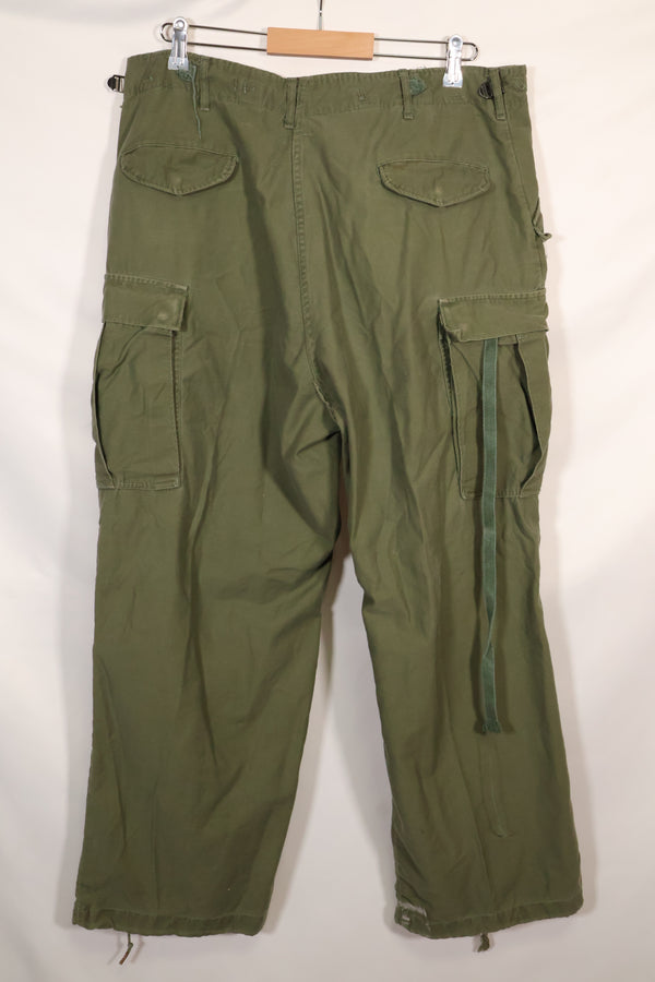 1960年代〜70年代　推定 M-R　アメリカ軍　M65 コットン製　フィールドパンツ　　中古品