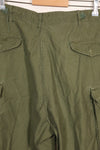 1960年代〜70年代　推定 M-R　アメリカ軍　M65 コットン製　フィールドパンツ　　中古品
