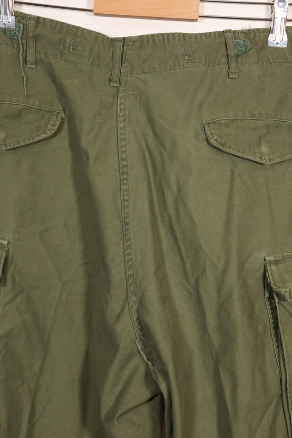 1960年代〜70年代　推定 M-R　アメリカ軍　M65 コットン製　フィールドパンツ　　中古品